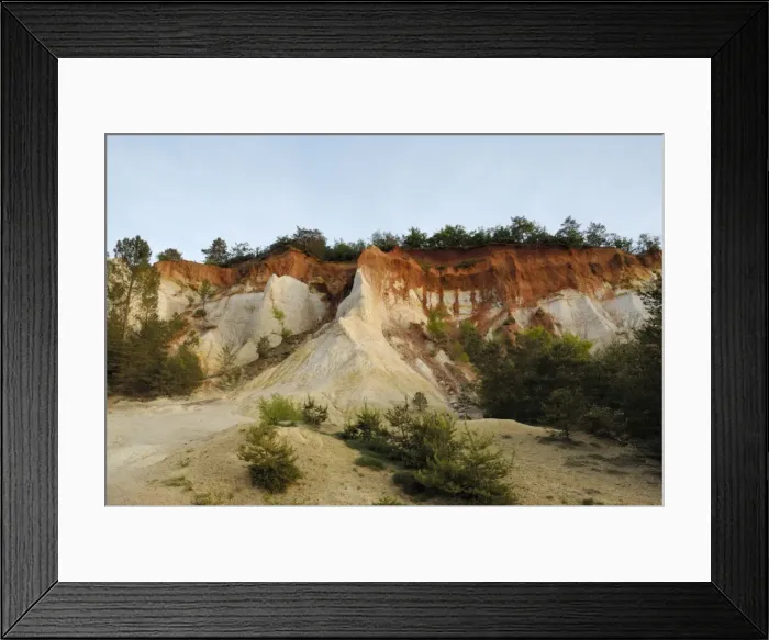 Framed Print : Colorado Provencal - Rustrel - France Framed Print : Colorado Provencal - Rustrel - France