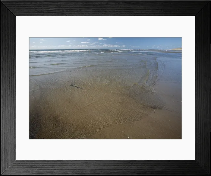 Framed Print : Low Tide and ripples on beach, Island of Texel, Holland Framed Print : Low Tide and ripples on beach, Island of Texel, Holland