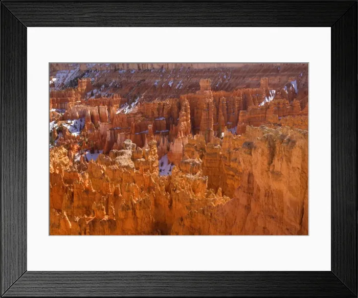 Framed Print : Bryce Canyon - sandstone formations & hoodoos and eroding fins - Bryce Canyon National Park - Colorado Plateau - Utah - USA Framed Print : Bryce Canyon - sandstone formations & hoodoos and eroding fins - Bryce Canyon National Park - Colorado Plateau - Utah - USA