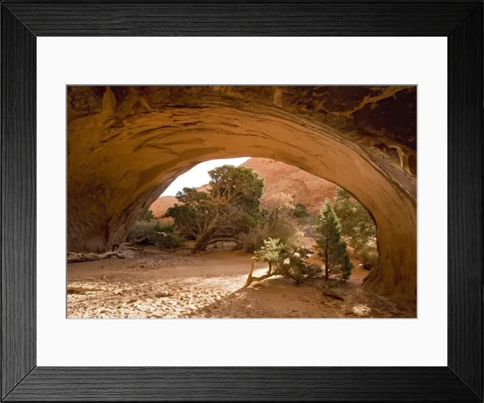 Framed Print : Arches National Park, Utah: Navajo Arch, Sandstone Framed Print : Arches National Park, Utah: Navajo Arch, Sandstone