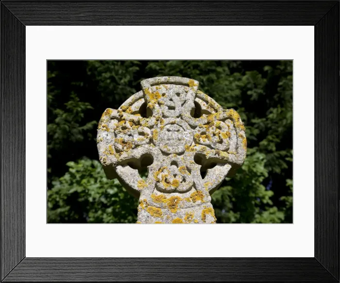 Framed Print : Celtic Cross - covered in lichens Church of St Mary Magdalene Boddington Gloucestershire UK Framed Print : Celtic Cross - covered in lichens Church of St Mary Magdalene Boddington Gloucestershire UK
