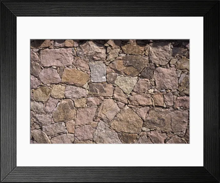 Framed Print : Stone wall - Corsica Framed Print : Stone wall - Corsica