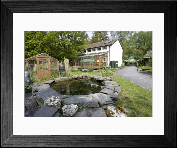 Framed Print : Sustainable house and garden Centre for Alternative Technology Machynlleth Wales UK Framed Print : Sustainable house and garden Centre for Alternative Technology Machynlleth Wales UK
