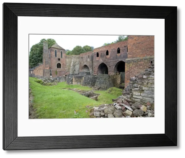 Framed Print : UK - Blists Hill blast furnaces. Coalbrookdale Victorian Village - Ironbridge Shropshire Framed Print : UK - Blists Hill blast furnaces. Coalbrookdale Victorian Village - Ironbridge Shropshire