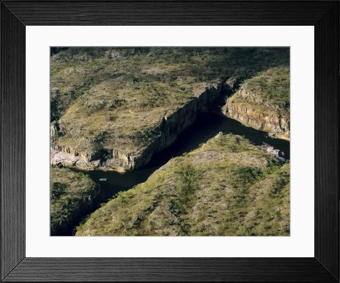 Framed Print : Aerial - Katherine Gorge Nitmiluk National Park, Northern Territory, Australia JPF47944