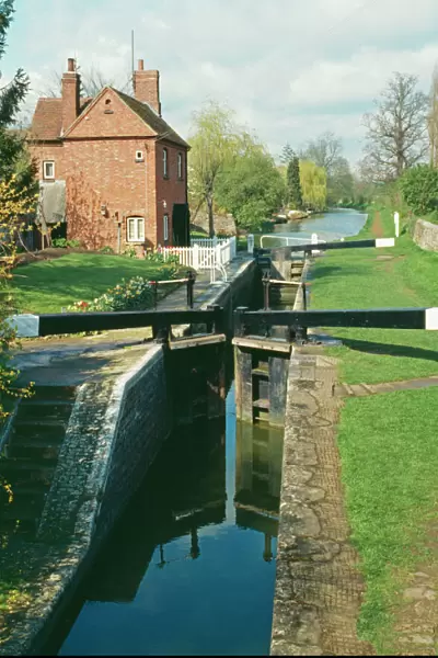 Canal Lock - on Oxford canal at Cropredy, Oxon, Oxfordshire
