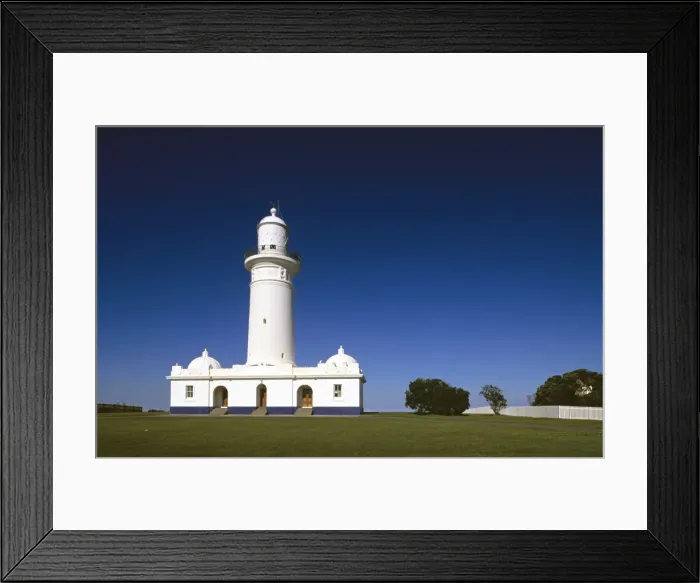 Framed Print : Macquarie Lighthouse Australia's first lighthouse (first built in 1818, reconstructed in 1883), Vaucluse, Sydney, New South Wales, Australia JPF46635 Framed Print : Macquarie Lighthouse Australia's first lighthouse (first built in 1818, reconstructed in 1883), Vaucluse, Sydney, New South Wales, Australia JPF46635