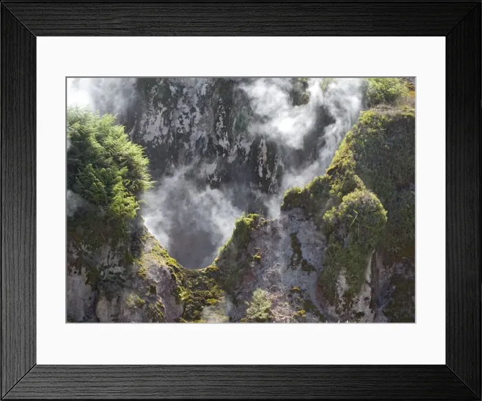 Framed Print : Steaming hot springs and small geysirs at Craters of the Moon area, near Taupo. Geothermal activity. North Island, New Zealand Framed Print : Steaming hot springs and small geysirs at Craters of the Moon area, near Taupo. Geothermal activity. North Island, New Zealand