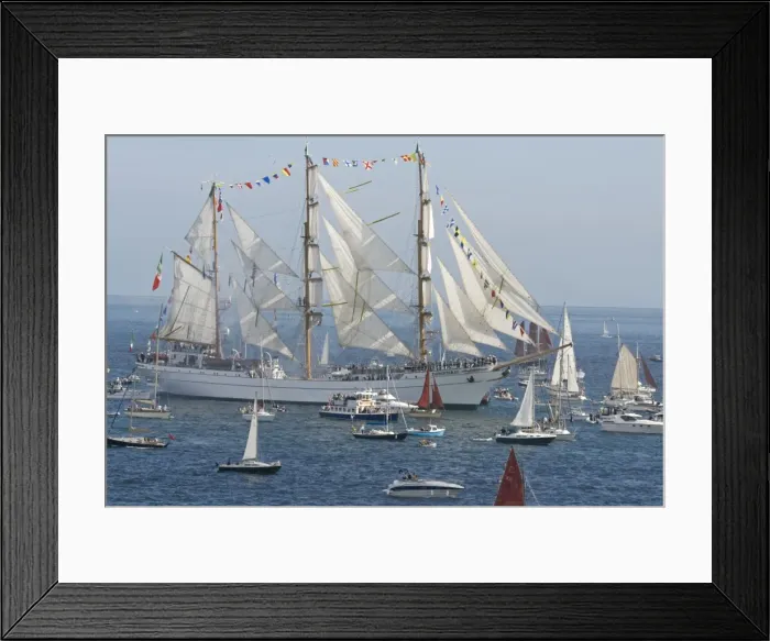 Framed Print : Tall ships 500 Regatta 2008 Falmouth Cornwall UK Framed Print : Tall ships 500 Regatta 2008 Falmouth Cornwall UK