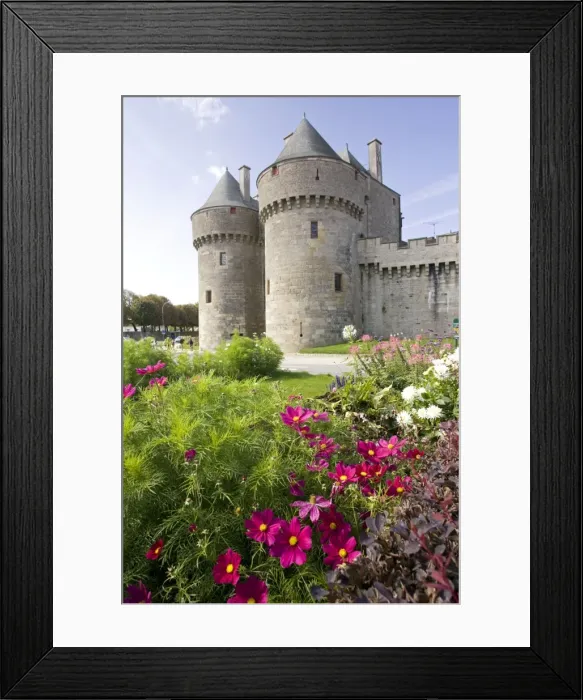Framed Print : Twin towers at Porte St Michel, Guerande, Brittany, France Framed Print : Twin towers at Porte St Michel, Guerande, Brittany, France