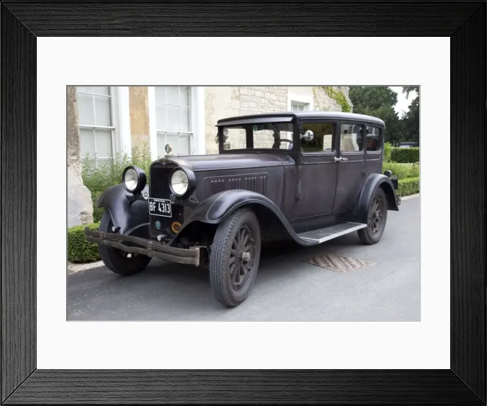 Framed Print : Veteran Dodge 6 sedan car 1928 parked on display Bishops Cleeve Street Fair 2010 UK Framed Print : Veteran Dodge 6 sedan car 1928 parked on display Bishops Cleeve Street Fair 2010 UK