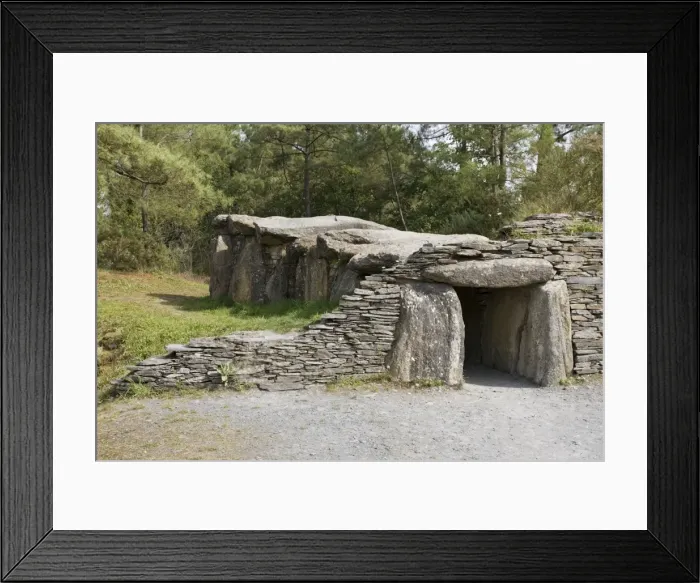 Framed Print : Dolmen prehistoric tomb or funeral chamber Dinosaur Park Malansac Southern Brittany France Framed Print : Dolmen prehistoric tomb or funeral chamber Dinosaur Park Malansac Southern Brittany France