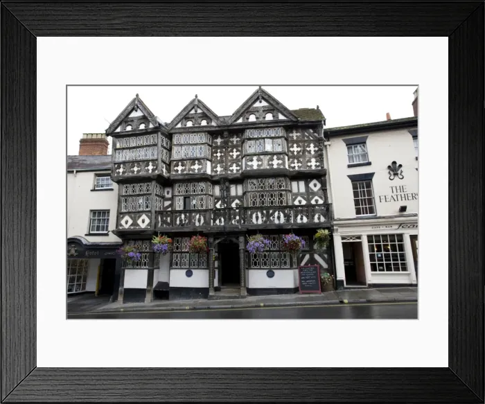 Framed Print : Feathers Hotel originating from 1619 Ludlow Shropshire UK Framed Print : Feathers Hotel originating from 1619 Ludlow Shropshire UK