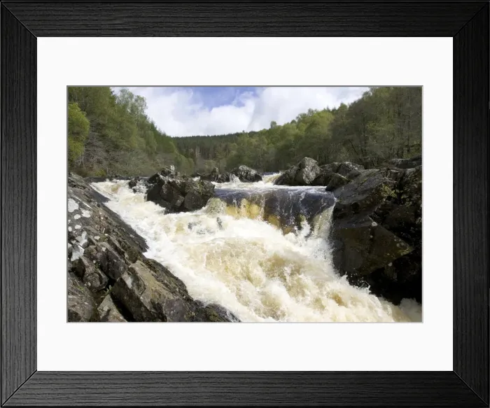 Framed Print : Rogie Falls at Blackwater River Near Garve Ross and Cromarty, Scotland Framed Print : Rogie Falls at Blackwater River Near Garve Ross and Cromarty, Scotland