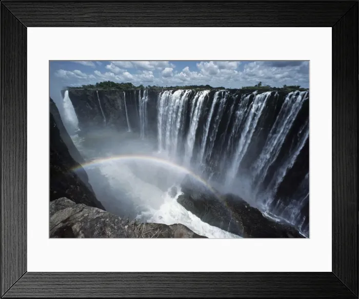 Framed Print : Victoria Falls - Zimbabwe AU-488 Framed Print : Victoria Falls - Zimbabwe AU-488
