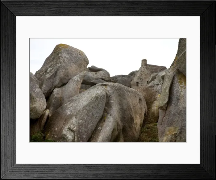 Framed Print : Old Costums House - Meneham - Brittany - France Framed Print : Old Costums House - Meneham - Brittany - France