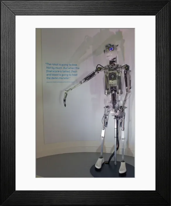 Framed Print : BT robot - Futureworld Goonhilly Helston Cornwall UK Framed Print : BT robot - Futureworld Goonhilly Helston Cornwall UK