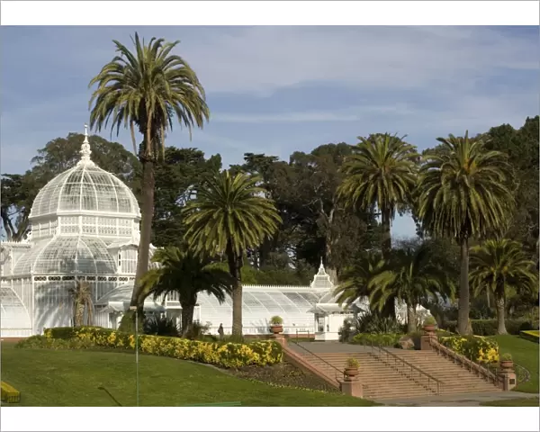 Conservatory - Greenhouseof flowers, based on greenhouse at Kew Gardens. San Francisco Golden Gate Park, USA