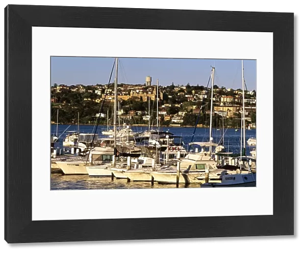 Sailing boats moored - Kincoppal School of the Sacred Heart Rose Bay, Sydney, New South Wales, Australia JPF46622
