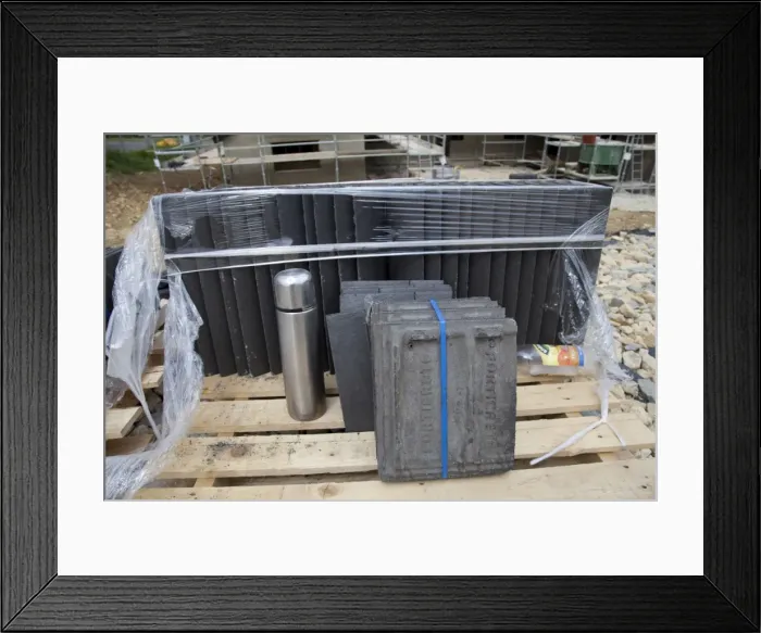 Framed Print : Fortcrete environmentally friendly eco tiles - Kettering UK