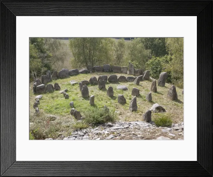 Framed Print : Cromlech or circles of standing stones Dinosaur Park France Framed Print : Cromlech or circles of standing stones Dinosaur Park France
