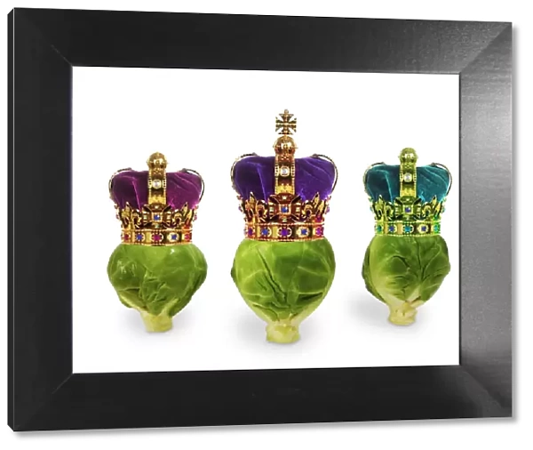 Brussels Sprouts - with crown - we three kings