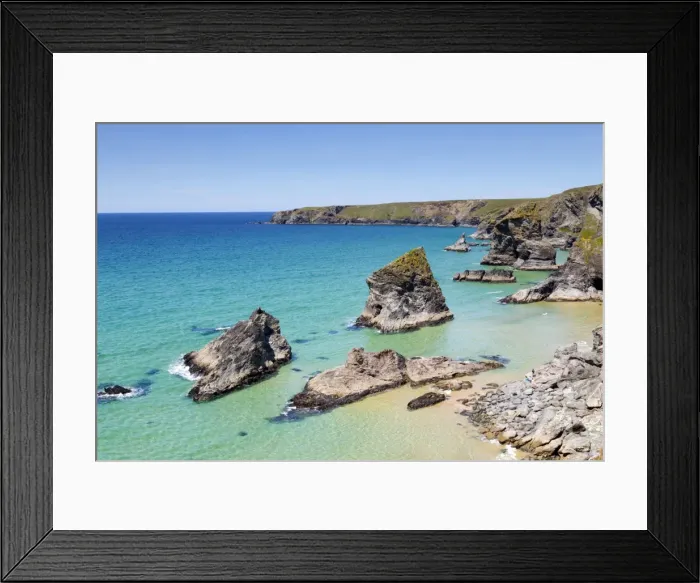 Framed Print : Shoreline - Bedruthan Steps, Cornwall, UK