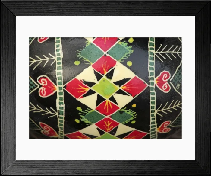 Framed Print : Ukrainian Painted Easter Egg - close-up Framed Print : Ukrainian Painted Easter Egg - close-up