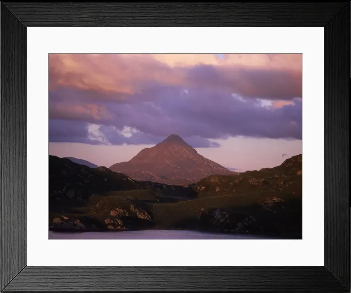 Framed Print : Ben Stack - in Evening Light - Higlands - UK LA001953 Framed Print : Ben Stack - in Evening Light - Higlands - UK LA001953