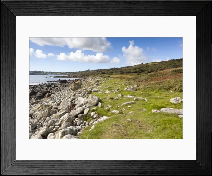 Framed Print : Raised Beach - Lowland Point - Lizard - Cornwall - UK Framed Print : Raised Beach - Lowland Point - Lizard - Cornwall - UK