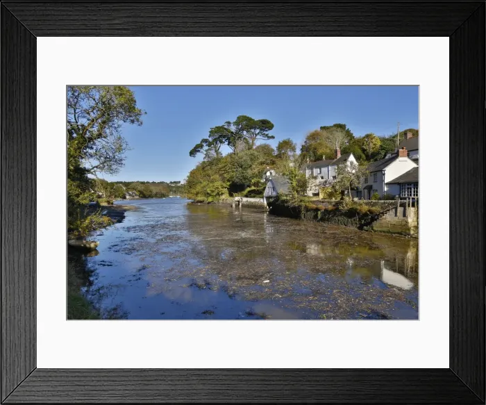 Framed Print : Helford Village and River - Cornwall - UK Framed Print : Helford Village and River - Cornwall - UK
