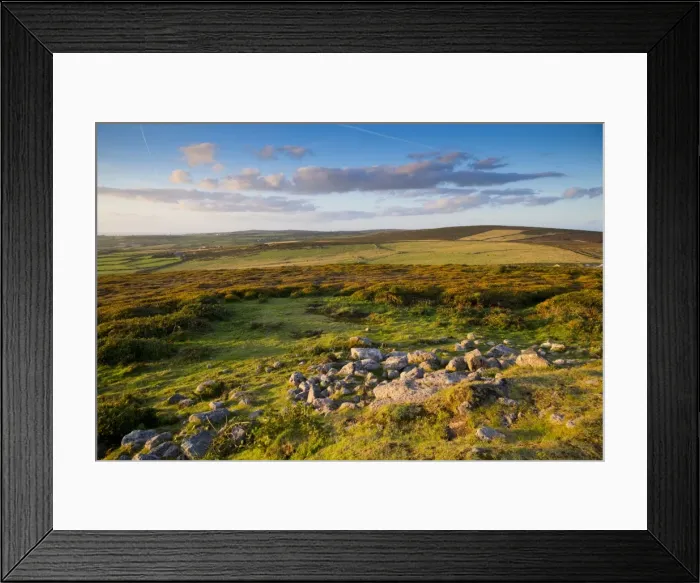 Framed Print : Chapel Carn Brea - at sunset - Cornwall, UK Framed Print : Chapel Carn Brea - at sunset - Cornwall, UK
