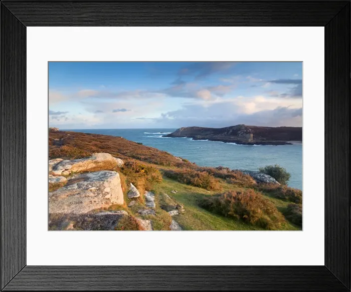 Framed Print : Bryher - looking towards Tresco - Isles of Scilly - UK Framed Print : Bryher - looking towards Tresco - Isles of Scilly - UK