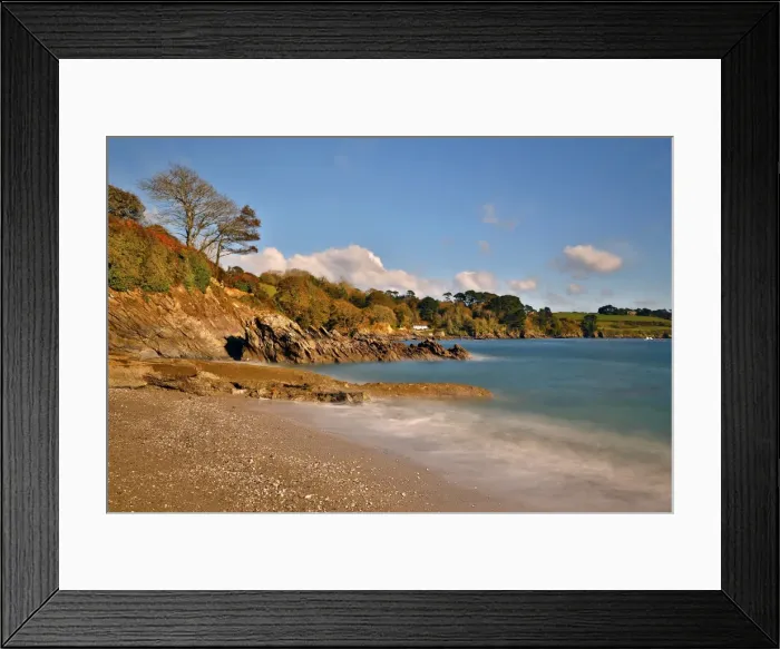 Framed Print : Trebah Garden - beach - Cornwall, UK Framed Print : Trebah Garden - beach - Cornwall, UK