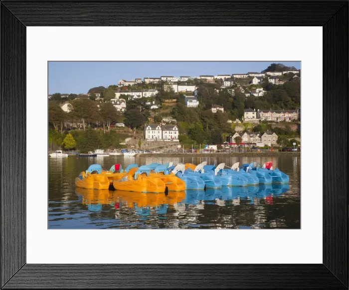 Framed Print : Looe - lake and village - Cornwall - UK Framed Print : Looe - lake and village - Cornwall - UK