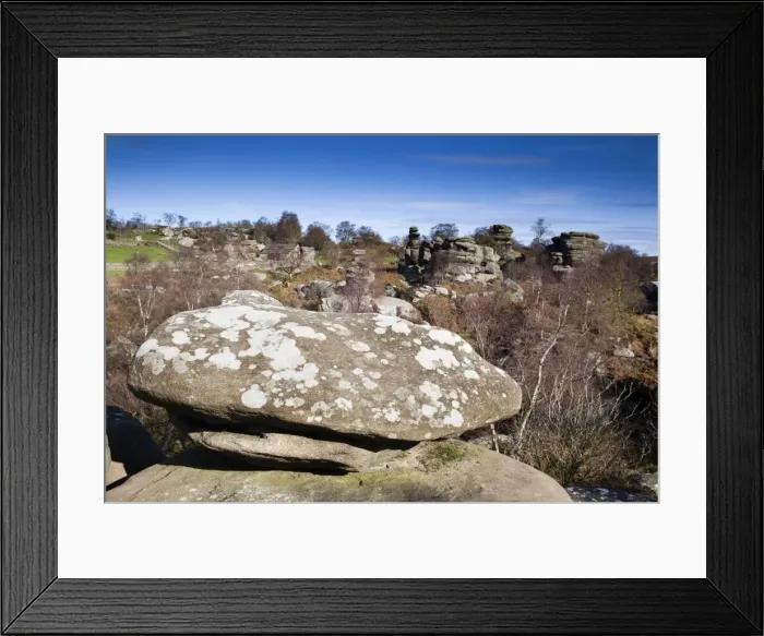 Framed Print : Brimham Rocks - Yorkshire Dales - UK Framed Print : Brimham Rocks - Yorkshire Dales - UK