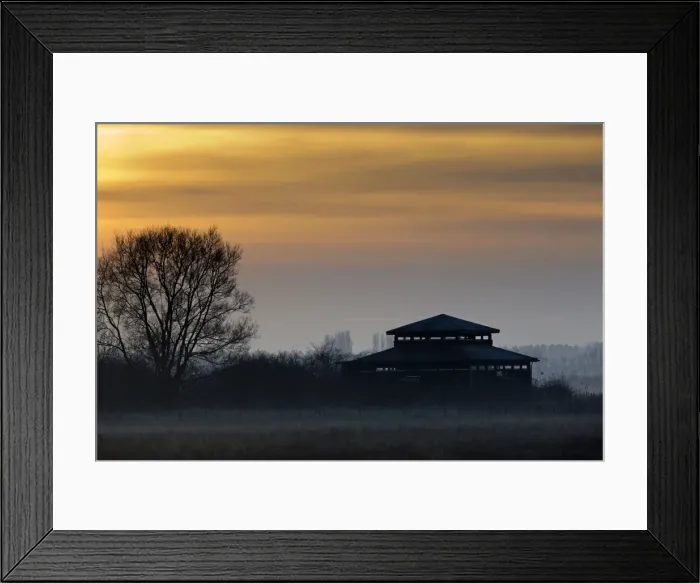 Framed Print : Martin Mere Wildfowl and Wetlands Trust - at sunset - Lancashire, UK Framed Print : Martin Mere Wildfowl and Wetlands Trust - at sunset - Lancashire, UK