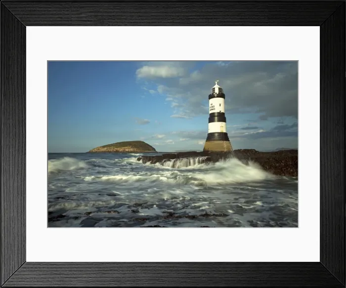 Framed Print : Penmon lighthouse and Puffin Island - August - Anglesey - North Wales - UK Framed Print : Penmon lighthouse and Puffin Island - August - Anglesey - North Wales - UK