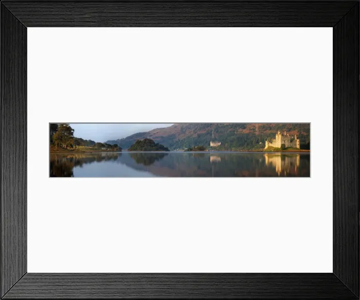Framed Print : Panorama view across Loch Awe with Kilchurn Castle - July - Scotland Framed Print : Panorama view across Loch Awe with Kilchurn Castle - July - Scotland