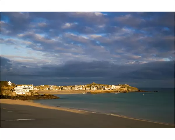 St Ives - Porthminster beach in foreground - Cornwall - UK
