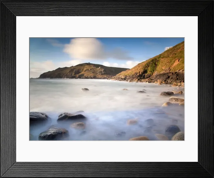 Framed Print : Kenidjack Valley taken from Cape Cornwall - Cornwall - UK Framed Print : Kenidjack Valley taken from Cape Cornwall - Cornwall - UK