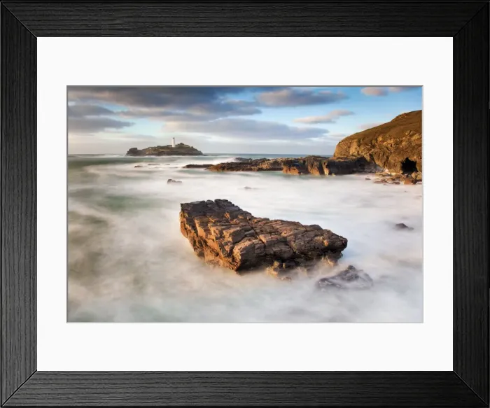 Framed Print : Godrevy Island - Cornwall - UK Framed Print : Godrevy Island - Cornwall - UK