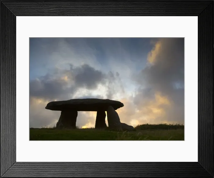 Framed Print : Lanyon Quoit - Sunset - Cornwall - UK Framed Print : Lanyon Quoit - Sunset - Cornwall - UK