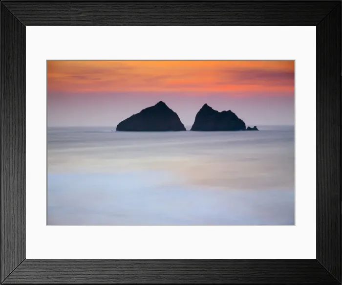Framed Print : Holywell Bay - The Carters - Cornwall - UK - Sunset Framed Print : Holywell Bay - The Carters - Cornwall - UK - Sunset