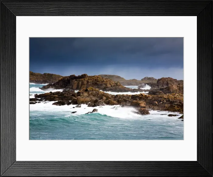 Framed Print : Bryher - Coast in a Storm - Isles of Scilly - UK Framed Print : Bryher - Coast in a Storm - Isles of Scilly - UK