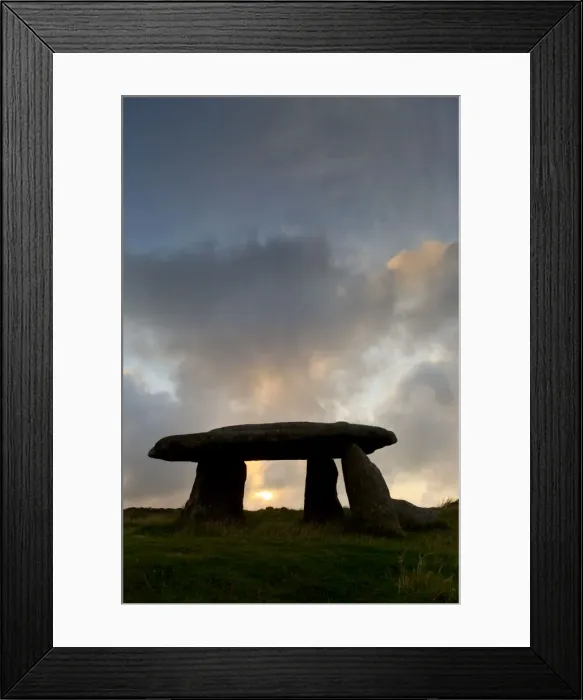 Framed Print : Lanyon Quoit - Sunset - Cornwall - UK Framed Print : Lanyon Quoit - Sunset - Cornwall - UK