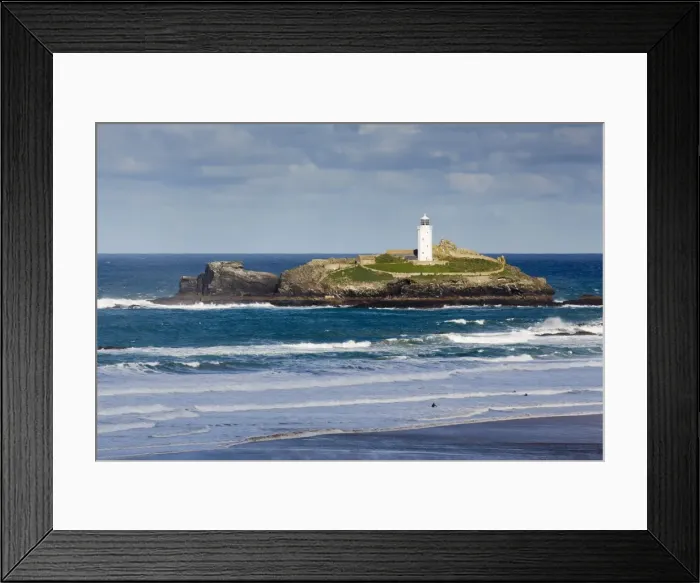 Framed Print : Godrevy - Cornwall - UK Framed Print : Godrevy - Cornwall - UK