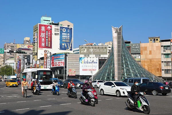 13132483. Formosa Boulevard metro station and crossroads, Kaohsiung City, Taiwan Date