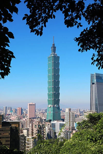 13132507. Taipei 101 skyscraper in Xinyi District, Taipei, Taiwan Date