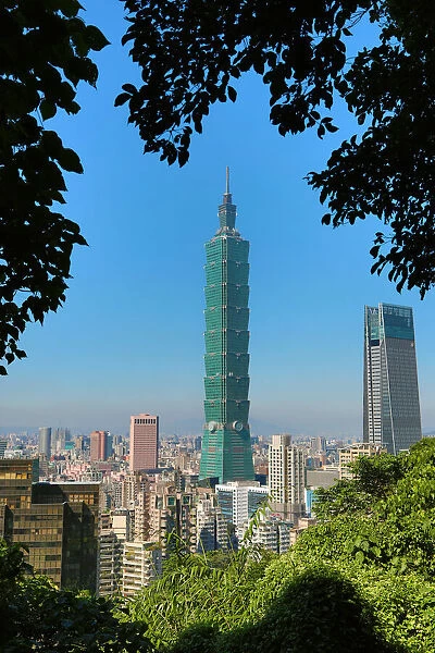 13132508. Taipei 101 skyscraper in Xinyi District, Taipei, Taiwan Date